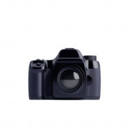 A modern DSLR camera with a sleek design and advanced features. png