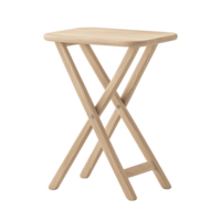Minimalist wooden folding table designed for versatile living spaces. png