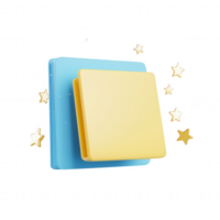 Colorful sticky notes with a starry background for creative ideas and reminders. png