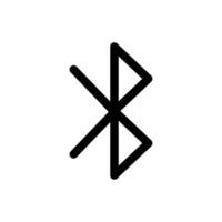 Bluetooth icon, simple design vector