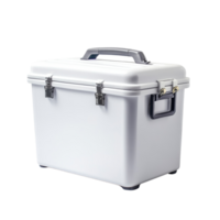 A White Plastic Storage Container With A Handle png