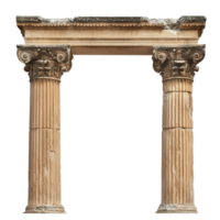 Ancient Stone Columns Archway Ruins Structure png