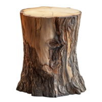 A weathered tree stump forms a rustic table png