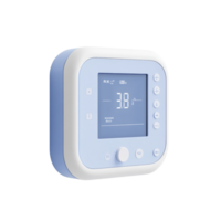 Digital Display Device Shows Temperature Reading png