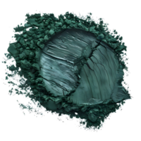 Abstract Green Paint Swirl with Dynamic Flow isolated on transparent background png