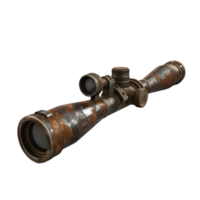 a rifle scope on a white background png