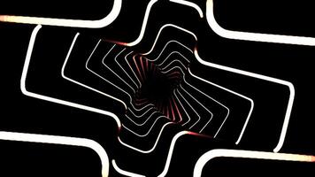 An abstract design with a striking black background and captivating light patterns that stand out. Design video