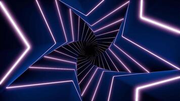 A futuristic abstract landscape with vibrant neon lines and a captivating sense of depth video