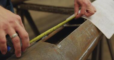 Measuring Metal Ensuring Precision and Accuracy in the Fabrication Process and Techniques. Media video