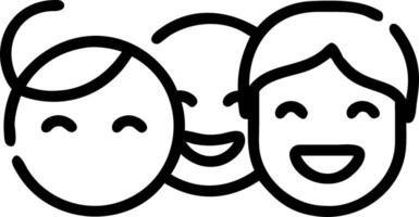 Family sharing a hearty laugh together on a sunny day capturing genuine joy and connection macro close up with copy space on right. Set 3 vector