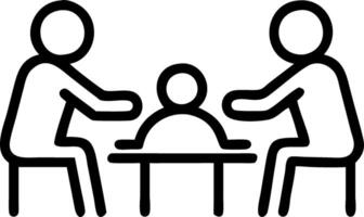 Family making handmade crafts together at the dining table showcasing creativity and collaboration copy space below. Set 4 vector