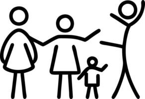 Family painting together on a large canvas environment of creativity and joy copy space on left. Set 2 vector