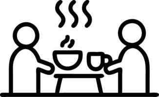 Family making breakfast together in a bright kitchen with a glossy background copy space on top. vector