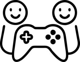 Family playing games together capturing joyful interactions and smiles copy space on left. vector