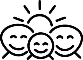 Family sharing a hearty laugh together on a sunny day capturing genuine joy and connection macro close up with copy space on right. Set 4 vector