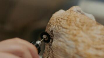 Crafting with Wood Detailed Work Using a Rotary Tool for Precision and Artistry in Design video