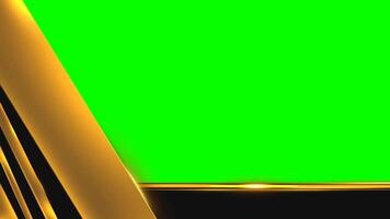 Dynamic Golden Bars Animation with Green Screen Background video