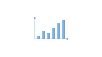Barra gráfico gráfico ícone animação movimento gráfico , simples Barra gráfico video