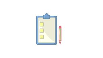 checklist of list to do icon animation motion graphic video
