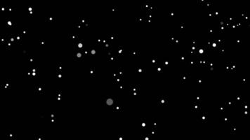 Falling snow flakes animation. White snowflakes flying in the air. Snow flakes. Snow background. Winter snowfall animation. Motion graphic. Transparent background with alpha channel, video