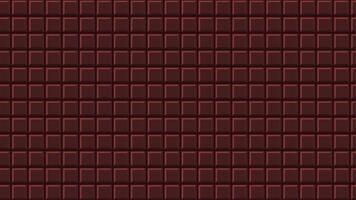 Chocolate bar seamless pattern animation. Chocolate bar background texture. Seamless loop animation, video