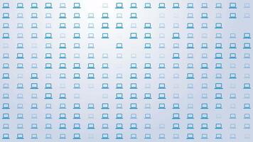 Open Laptop Computer Icon Pattern Background Loop video