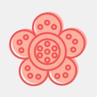 Icon rafflesia. Beautiful flowers elements. Icon in two tone style. vector