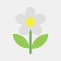 Icon daisy. Beautiful flowers elements. Icon in flat style. vector