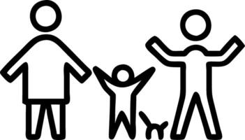 Family enjoying a day at home with pets playing plain background copy space on left. Set 7 vector