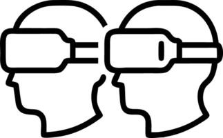 Factory workers using VR training modules with copy space vector