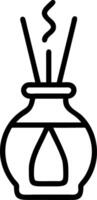 Essential oils and diffuser icons vector
