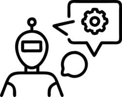 Entrepreneur using AI powered project management tools in business environment copy space vector