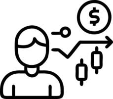 Entrepreneur utilizing AI powered financial tools in business planning copy space vector