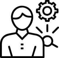 Entrepreneur using AI powered HR management tools in modern office copy space vector