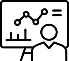 Entrepreneur using AI analytics dashboard in sleek office copy space vector