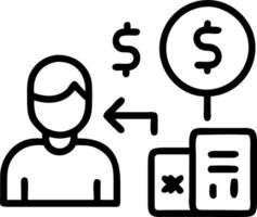Entrepreneur calculating marginal costs in candid workspace copy space Set 2 vector