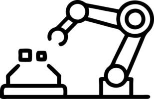 Engineer overseeing robotic assembly line Set 4 vector