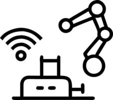 Engineer designing smart factory layout with integrated automation systems Set 3 vector