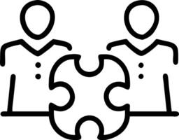 Employees assembling puzzle pieces with soft lighting and candid smiles copy space on left. vector