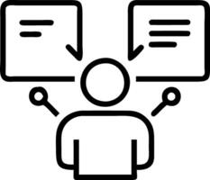 Employee on virtual training platform practicing digital skills with interactive modules vector