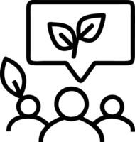 Eco friendly sales team presenting green products with ample copy space Set 4 vector