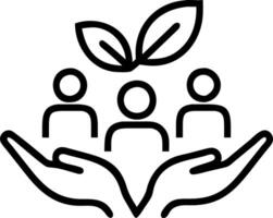 Eco friendly legal team advising clients on sustainability practices in green office with space for copy vector