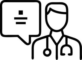 Doctor using a digital tablet with patient in clinic with copy space vector
