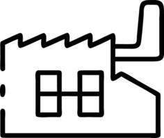 Digital grid forming a factory outline and copy space vector