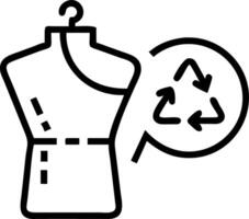 Designer creating upcycled fashion collection vector