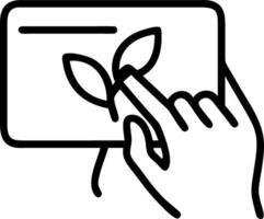 Designer sketching eco friendly product concepts vector