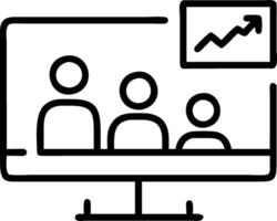 Data analysts interpreting network performance metrics on plain background with copy space vector