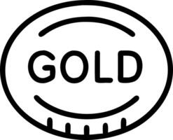 Dark background with single shining gold coin vector