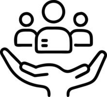 Customer service team providing virtual assistance to reduce paper waste with copy space vector