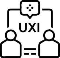 Creative team collaborating on UXUI designs bokeh background copy space on left. Set 4 vector